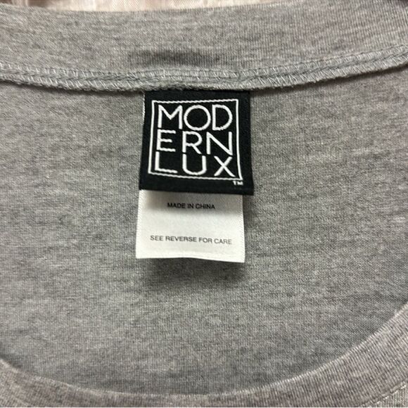 Modern Lux 1X Gray Black “NOPE” Short Sleeve Tee - Picture 7 of 10